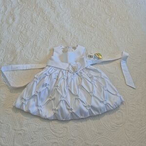 American Princess girls 18 month white Special Ocassion dress flower girl NWT